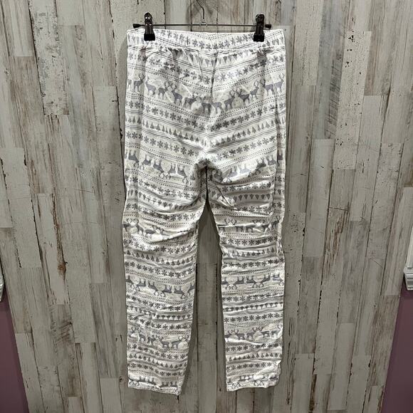 Gap Body Reindeer Flannel 100% Cotton Sleep Pants Womens XS Lounge Cozy Holiday - Picture 5 of 8